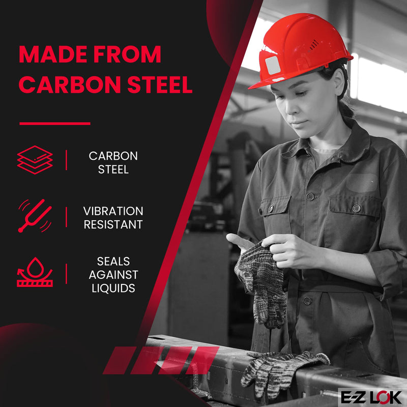 E-Z LOK - 329-006 E-Z Lok Externally Threaded Insert, C12L14 Carbon Steel, Meets AISI 12L14, #6-32 Internal Threads, 1/4"-20 External Threads, 0.280" Length, Made in US (Pack of 10)