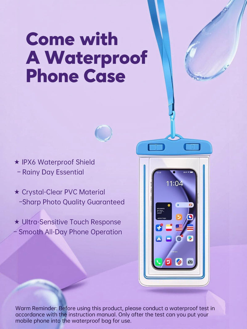 Lo's Douia Holographic Waterproof Dry Bags with Phone Case, Iridescent Design for Outdoor Adventures, Kayaking, Beach, Boating, and Camping, Keeps Gear Dry and Safe(20L) 20L
