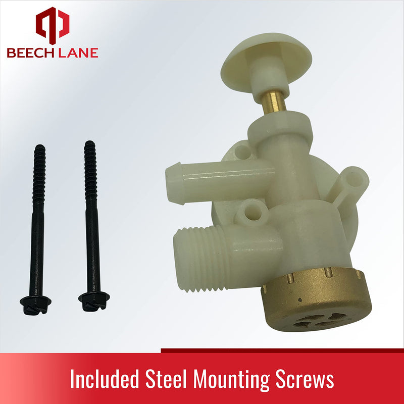 Beech Lane RV Upgraded Toilet Water Valve for Dometic Sealand EcoVac Vacuflush Pedal Flush Toilets, Brass Cap For Leak Resistance, High Performance in Freezing Conditions, Replaces 385314349
