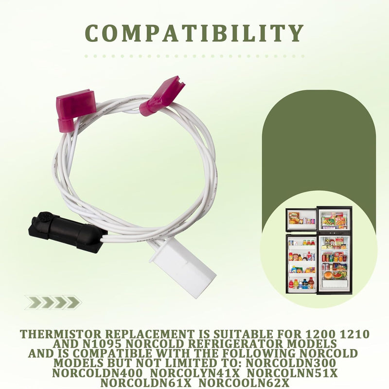 636658 Thermistor Assembly Compatible with Norcold RV Thermistor, Fits Models N300, N400, N41X, N51X, N61X, N62X, N64X, N81X, N82X, N84X, 1200, 1201, 1210, 1211 and N1095, Replaces Part Number 620871 - NewNest Australia
