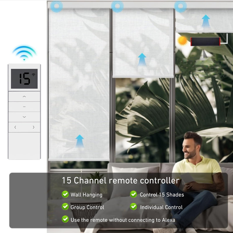 DC1602 Controller Blind 15-Channel Replacement Emitter for Motorized Blinds & Shades