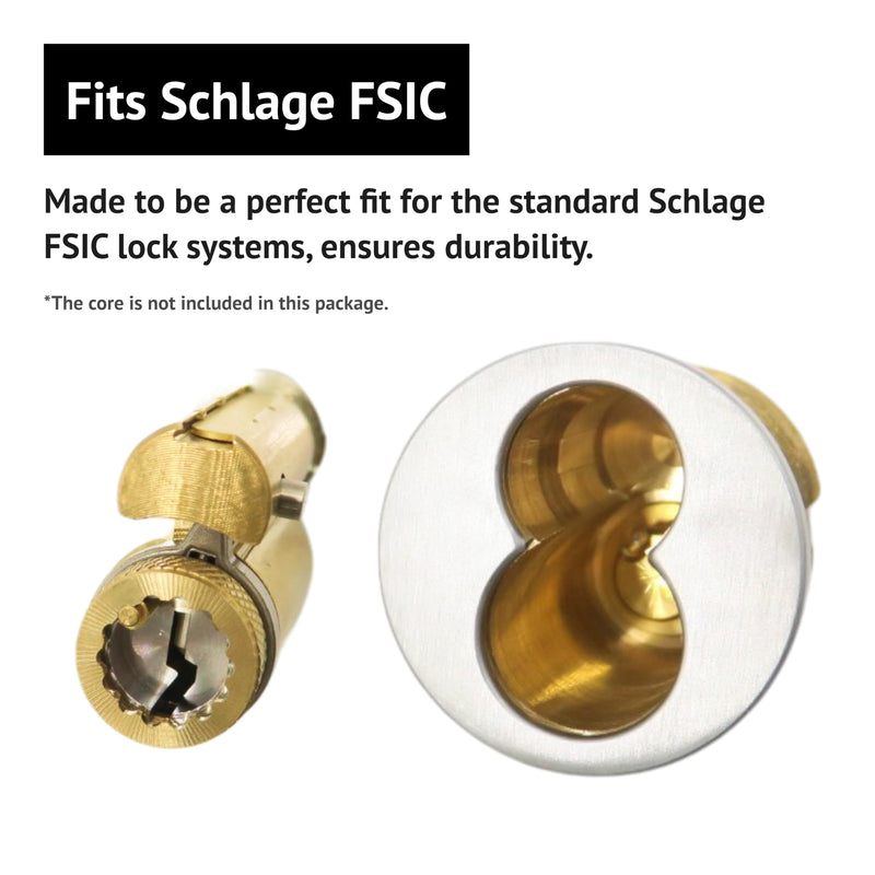 elox LFIC/FSIC Standard Mortise Housing for Schlage Keyway LFIC/FSIC Core, W/Multiple Replacing Cams (Less core)
