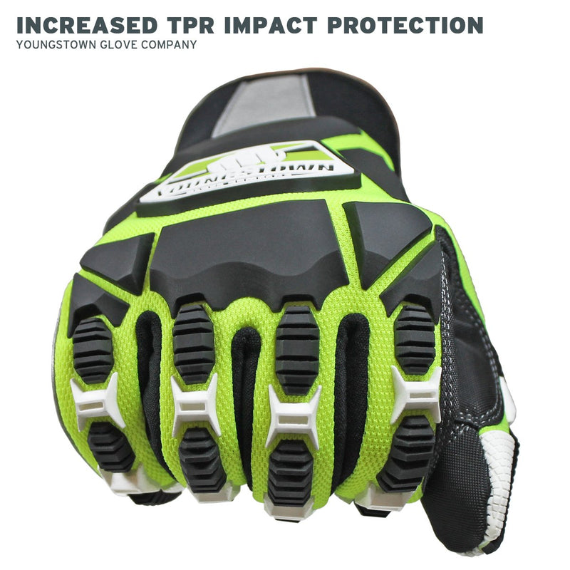 Youngstown Gloves Cut Resistant Titan XT Vibration & Impact Dampening Work Gloves For Men - Kevlar Lined, Puncture Resistant X-LARGE / 10