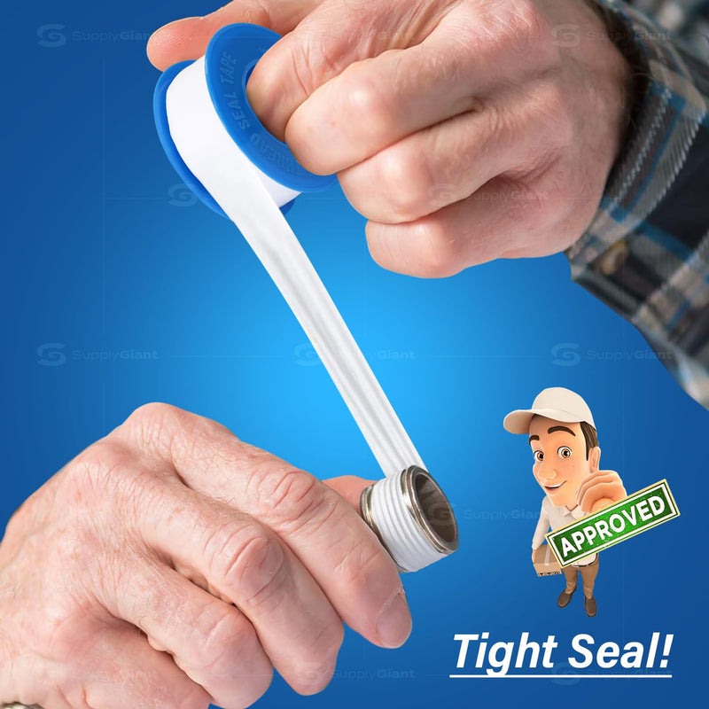 I33 PTFE Thread Seal Tape for Plumbers, White 1/2 Inch x 520 Inch, Single