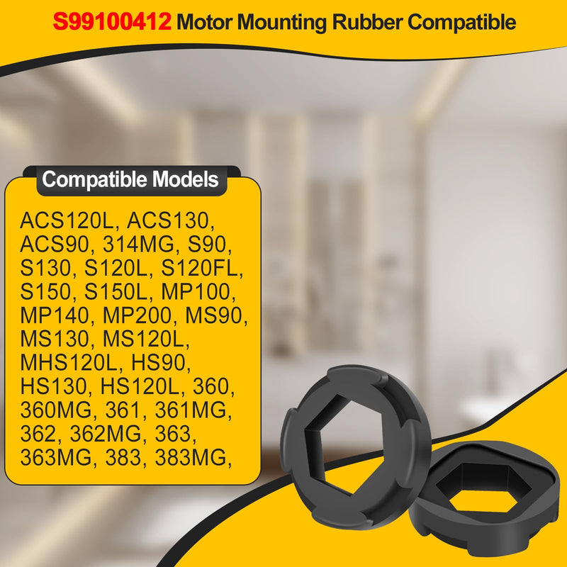 S99100412 99100412 Replacement Motor Mounting Rubber, Pack of 2