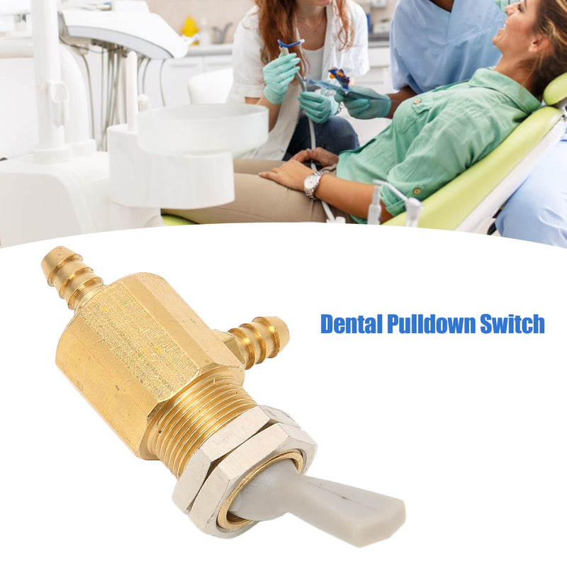Dental Pulldown Switch, Professional Metal Dental Pulldown Switch Valve Toggle for Dental Chair Unit Water Bottle, Dental Unit Accessory(3MM) 3MM
