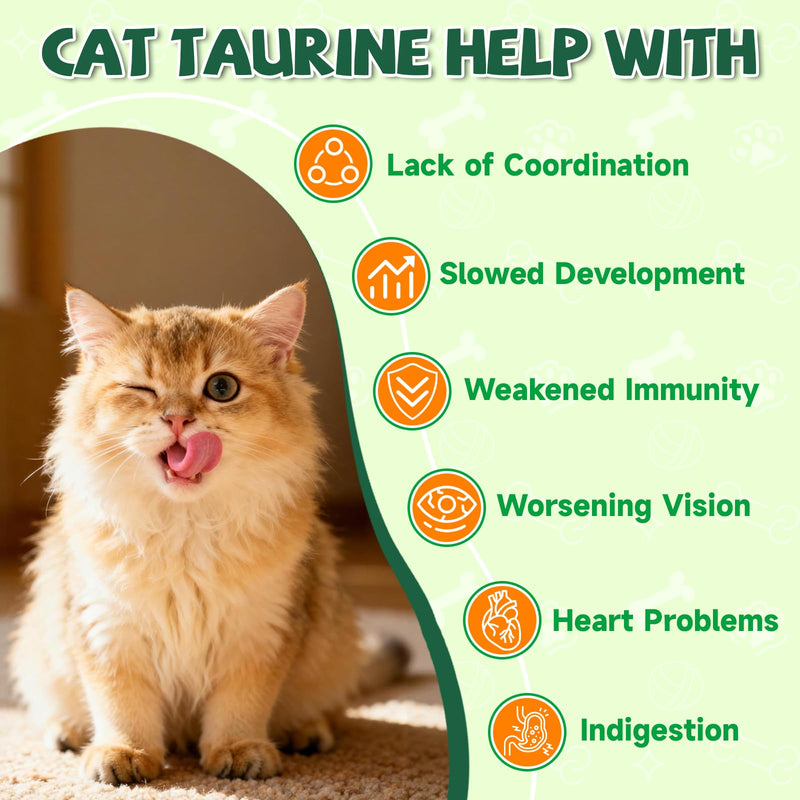 Taurine for Cat Vitamins Treat + Lysine for Cats