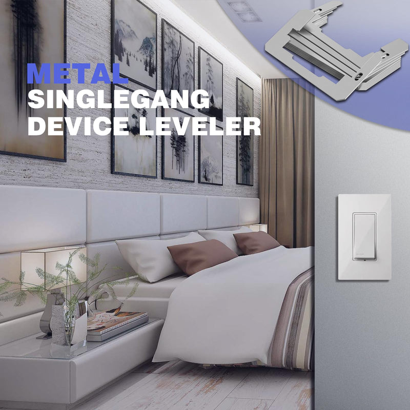 Outlet Spacer,Flush Fit Device Leveling Plates For Wall Outlet Repair And Loose Electrical Outlet Fix,Self-Leveling Electrical Socket Extenders for Electrical Box and Outlet Switches 10