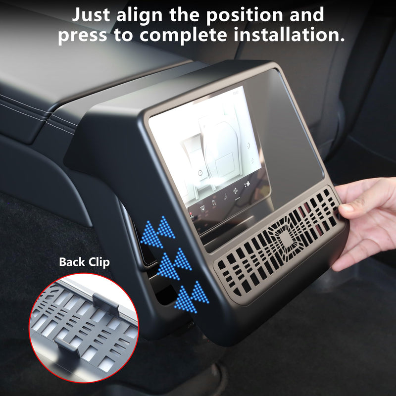 TOPABYTE Rear AC Vents Cover for Tesla Model Y Juniper Model 3 Highland Model Y Juniper Rear Screen