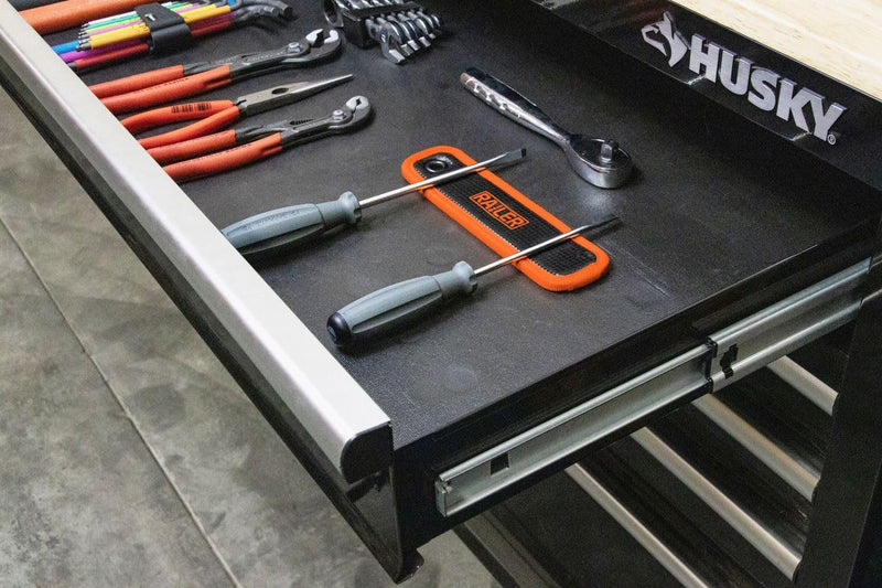 Railer MagMat Strap | Premium Magnetic Tool Pad with Carabiner. Durable Non-Slip Magnetic Tray Holds Up to 6.5lb | Efficient Tool Organizer for Workshop & Garage MagMat w/Carabiner