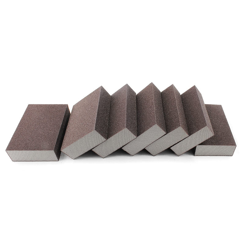 100 Grit Medium Sanding Block - 12Pcs, Wet Dry Sanding Sponge Foam Sandpaper Block Washable & Reusable Sandpaper Sponge for Drywall Wood Plastic Metal Furniture 100 Grit(Medium)
