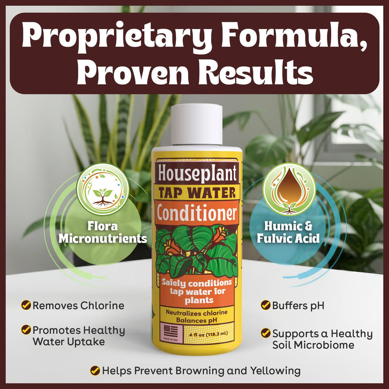 Tap Water Conditioner for Plants & Hydroponics, Removes Chlorine, Chloramines & Heavy Metals, Buffers pH for Houseplants, Indoor Plant Care, Root Growth & Greener Leaves, 2-3 Day Results