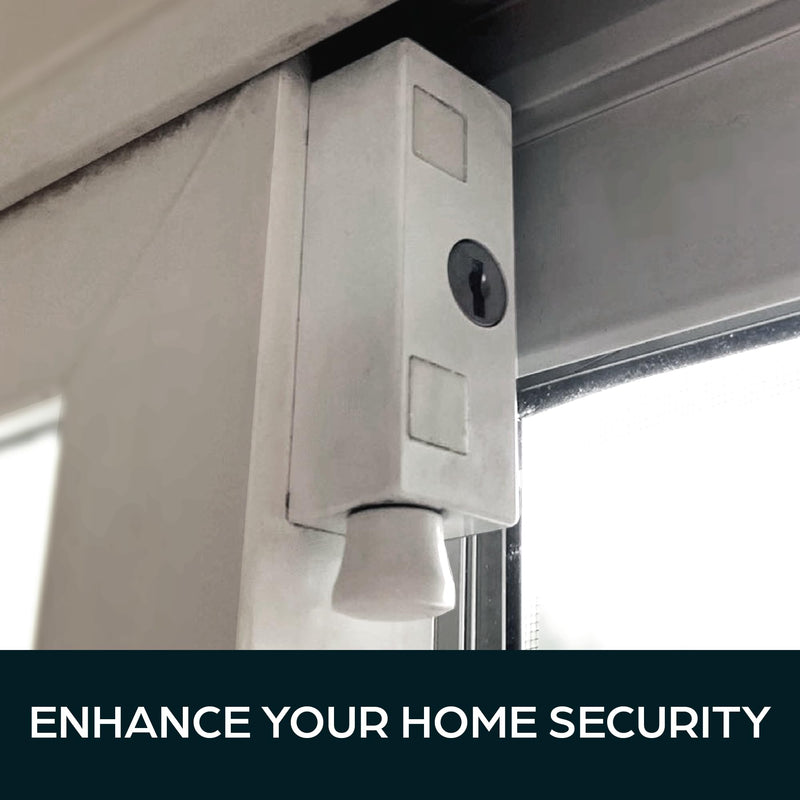 Sliding Patio Door Lock for Enhanced Home Security | Sliding Door Locks with 2 Keys | Lock for Sliding Glass Door | Door Security | Keep Your Family Safe and Secure