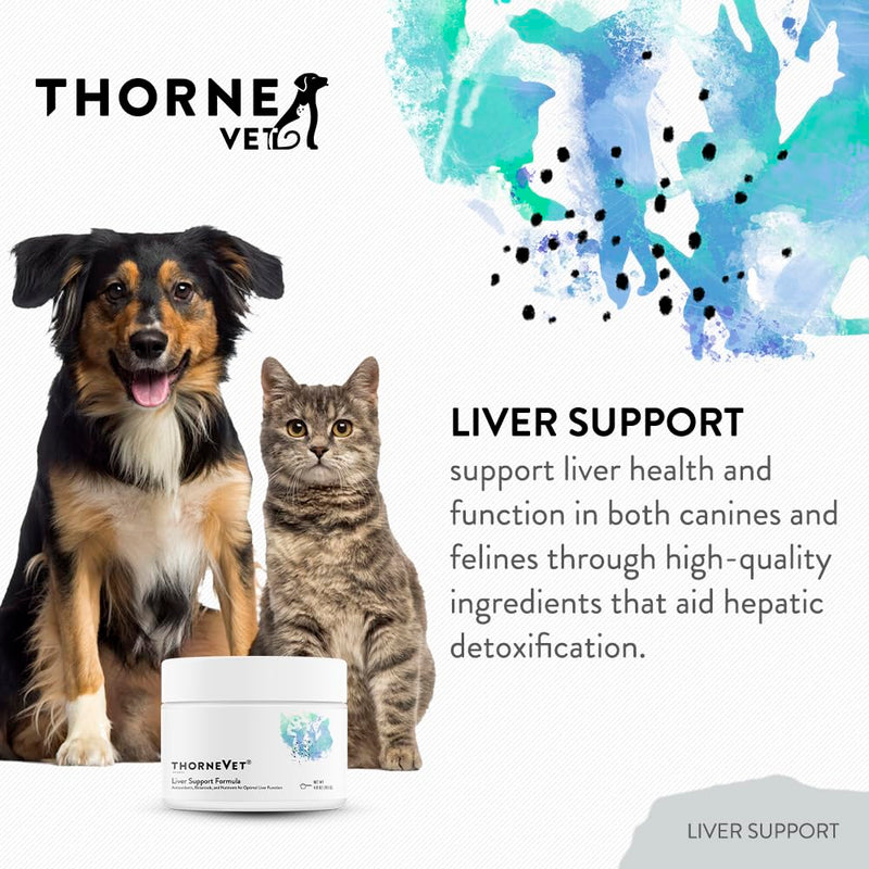 ThorneVet Liver Support Powder – Liver Support for Small Animals: Dogs & Cats, 90 Scoops - PawsPlanet Australia
