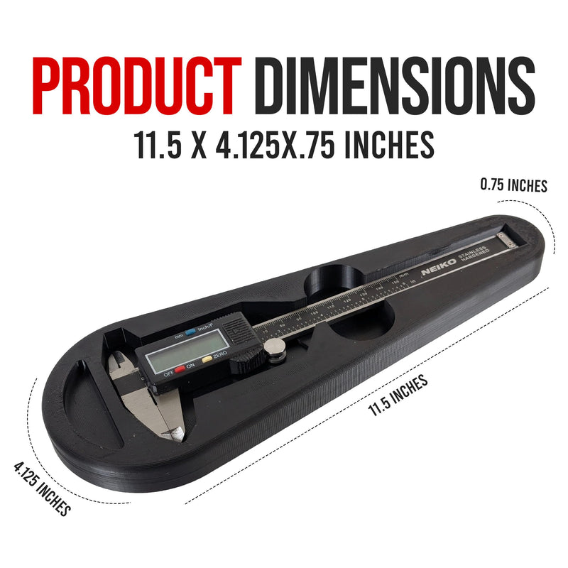 USA-Made Magnetic Caliper Holster for Micrometers & Precision Tools – Heavy-Duty Protective Case with Magnetic Backing, Scratch-Resistant, Dustproof, Shockproof, and Durable Design