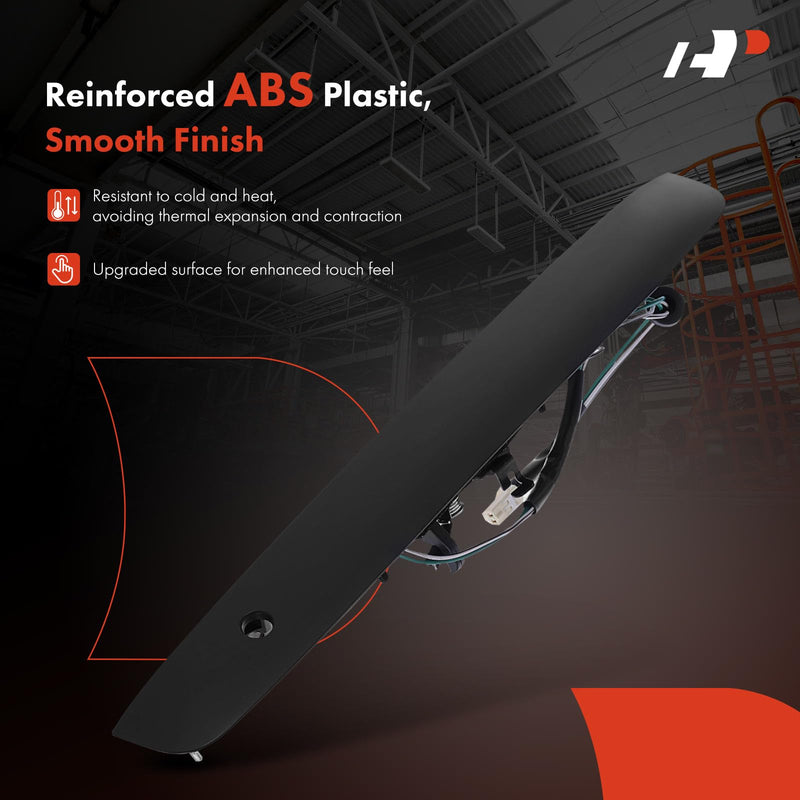A-Premium Rear Tailgate Liftgate Handle w/Garnish Compatible with Toyota Sienna 1998-2003 & Sequoia 2001-2007, Primed Black, Replace# 69090-08010, 6909008010