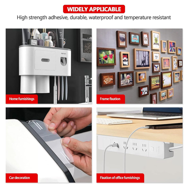 3M Double Sided Tape 0.5"×32.8Ft PE Foam Tape White 1600T 0.043" Thick Adhesive Tape Waterproof for Crafts Arts DIY Paint Picture Poster 0.5"x32.8Ft