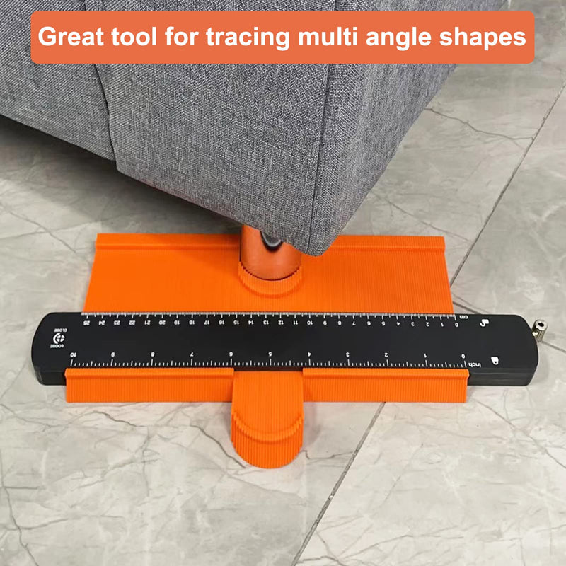 Super Gauge Shape and Outline Tool, 10 Inch & 5 Inch Coutour Profile Tool with Lock, Woodworking Tools for Carpenters, 2 Pack
