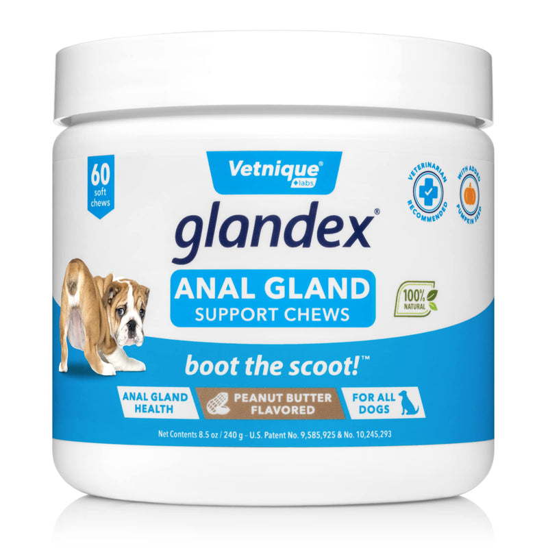 Dermabliss Allergy Chews 30ct and Glandex Anal Gland Support Chews 60ct Bundle Dog Vitamins & Supplements, Anal Gland Dog Treats with Probiotics, Dog Allergies Skin Treatment Soft Chew - PawsPlanet Australia