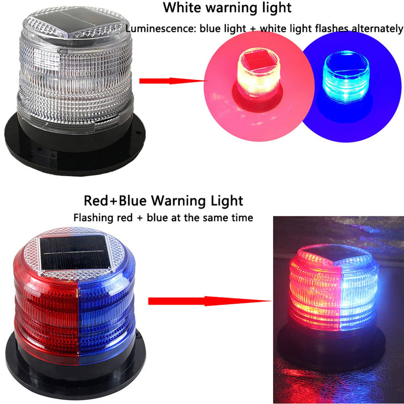 Solar Strobe Warning Safety Flashing Light/Ceiling Strobe Light, with Strong Magnetic Base Waterproof for Construction, Traffic, Factory, Crane Tower, Boat Navigation (Yellow) Yellow