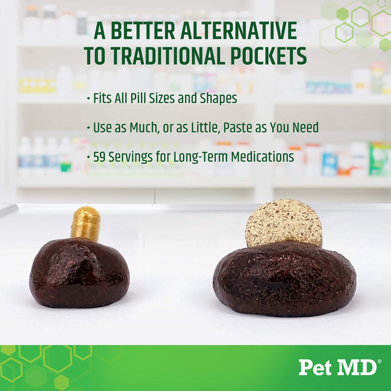 Pet MD Wrap A Pill Bacon Flavor Pill Paste for Dogs - Create a Pocket to Hide Pills and Medication - 59 Servings 4.2 Ounce (Pack of 1)