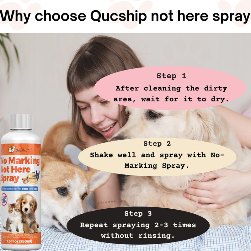 8oz Stop Your Dog's Urine Marking in the House with This Spray - No Pee Spray for Dogs Inside - Indoor Dog No Marking Spray - Best Don't Pee Here Dogs Right 8.0 Fl Oz