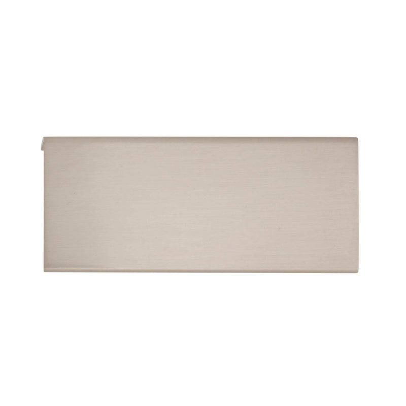 Amerock | Cabinet Pull | Satin Nickel | 3 inch (76 mm) Center to Center | Edge Pull | 1 Pack | Drawer Pull | Drawer Handle | Cabinet Hardware 3 in (76 mm) Center-to-Center