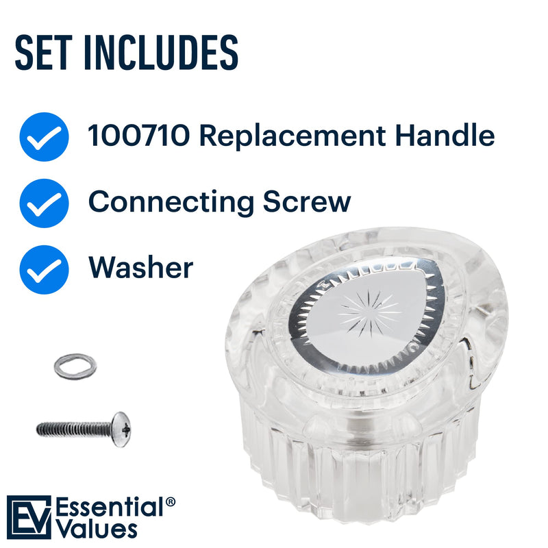 Aftermarket Compatible Moen Shower Handle Replacement (100710) Tub & Shower Knob - Compatible Moen Posi Temp Handle Kit