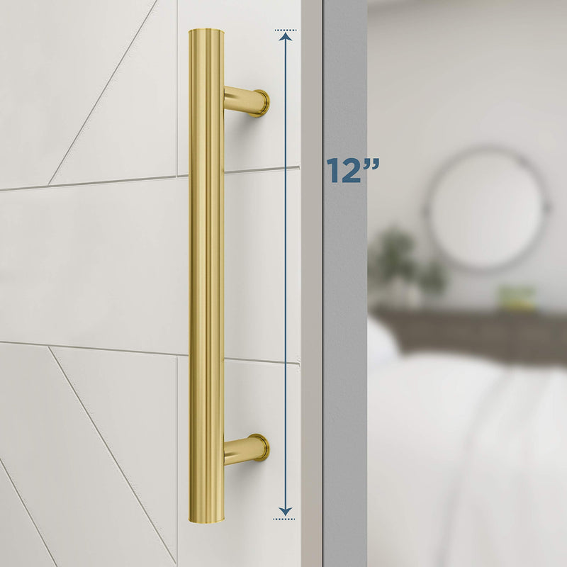 National Hardware N700-102 Madison Pull, Brushed Gold, 12" 1 Count (Pack of 1)