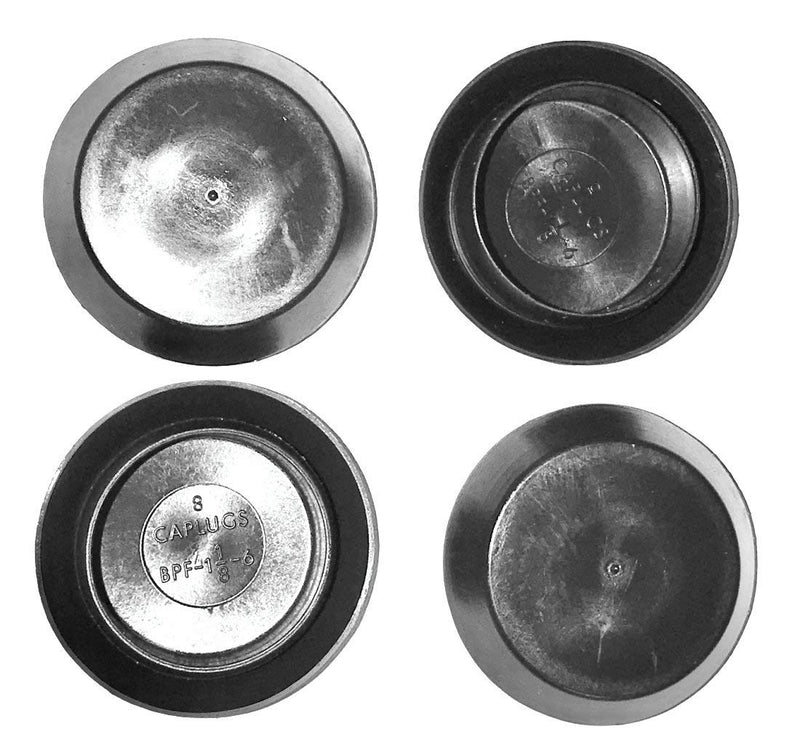2 1/2" 2.5 inch Flush Mount Black Plastic Body and Sheet Metal Hole Plug Qty 5