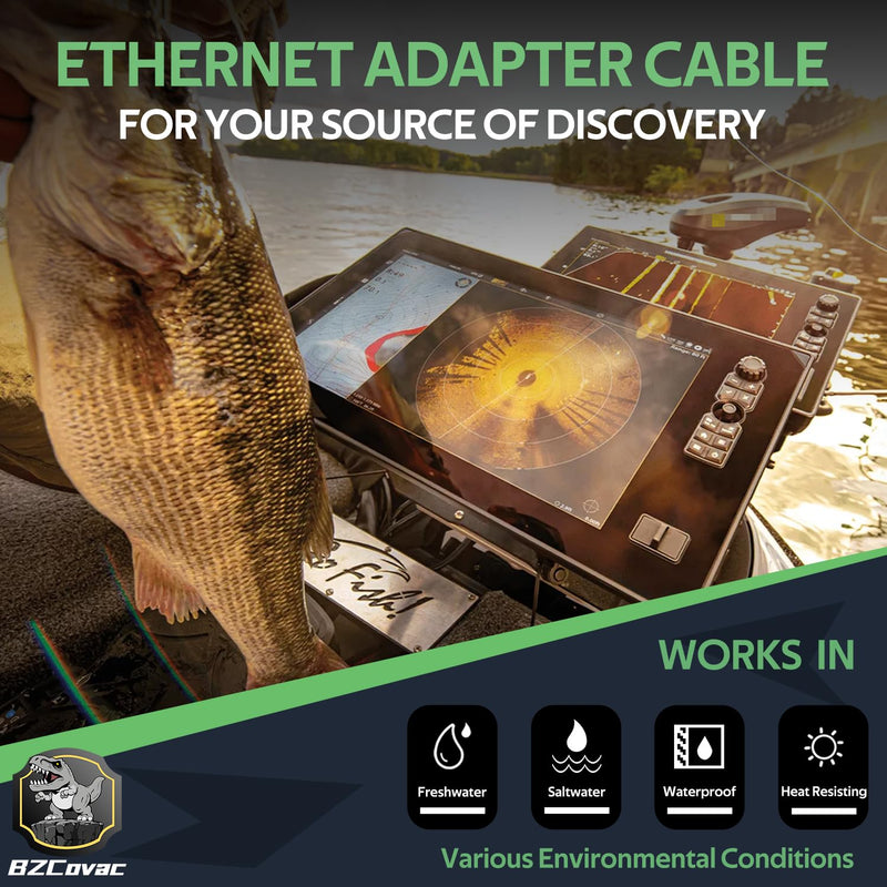 720074-1 AS EC QDM Ethernet Dongle Adapter Cable for Humminbird Helix Fish Finders