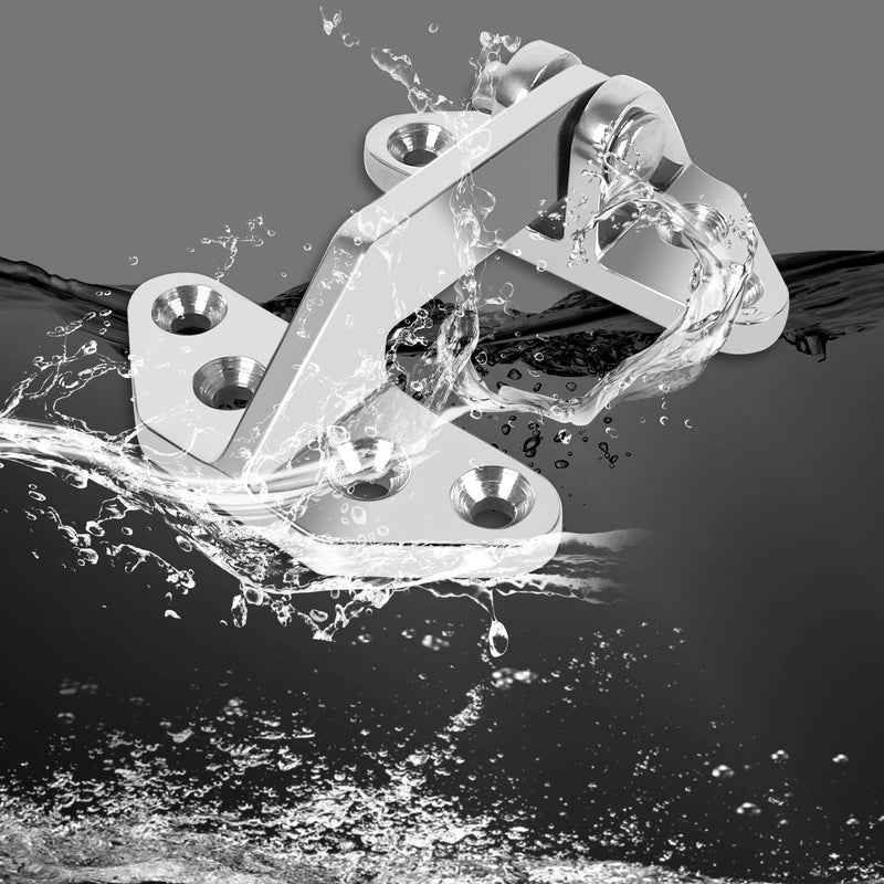 316 Stainless Steel Boat Hatch Hinges,2.75'' x 2.6''/3.62'' x 2.87'' Polished Marine Hinge,Marine Boat Hatch Heavy Duty Hinges with Screws,for Boats,Yachts,Doors,Deck,Windows,Cabinets(2/4 Pack) 3.62in x 2.87 in-2Pack