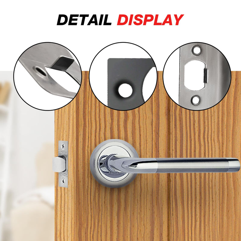 12 PCS Door Strike Plate, Black Deadbolt Strike Plate, Stainless Steel Deadbolt Covers Door Reinforcement Kit
