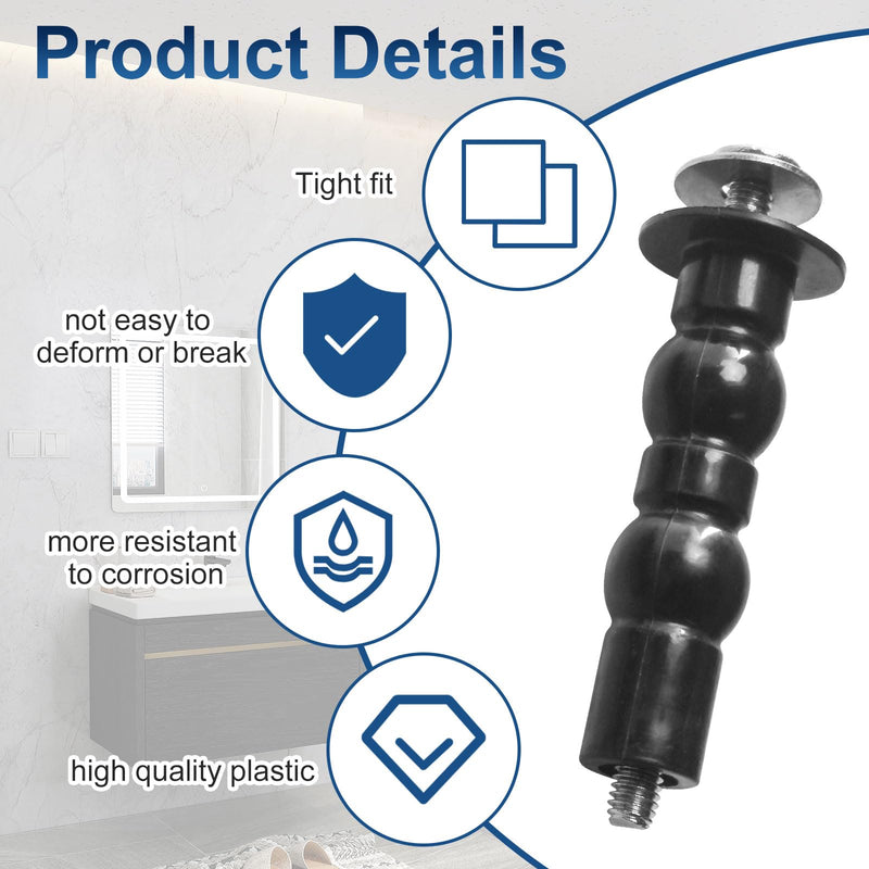 4 Pack Universal Toilet Seat Screws for Toilet Seat Top Tightening Nut Hardware kit.Fit for TOTO American Standard Kohler and More, Seat Hinges Replacement