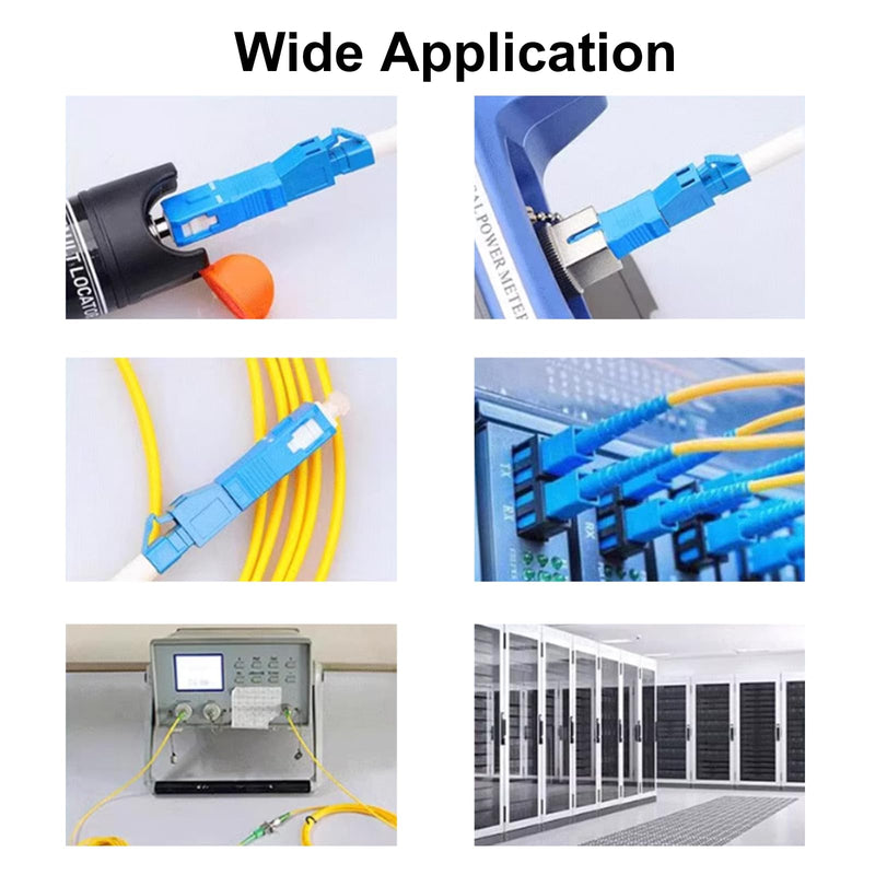 Danfetsoy SC Male to LC Female Fiber Optic Adapter, Single Mode 9/125um SC/UPC Male to LC/UPC Female Adapter Connector for Optical Power Meter (4 Pack)