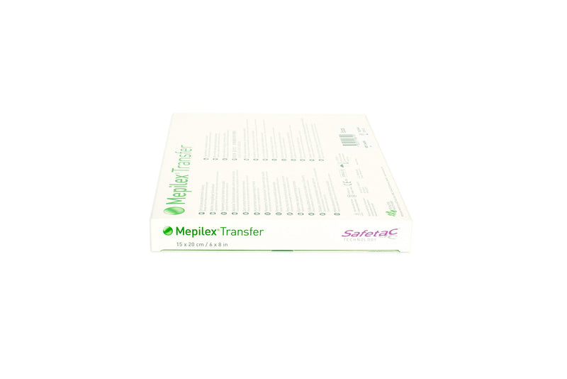 Mepilex 294899 Transfer Soft Silicone Exudate Transfer Dressing, 6" x 8" Size, Each Dressing