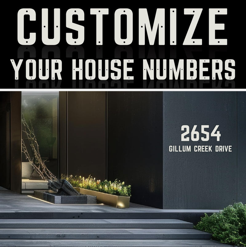 5 Inch White Metal Letters, Modern Metal House Numbers, White Door Numbers, Outdoor Mailbox Numbers, Metal White House Address Letters and Numbers for House Office Apartment Outside (A) 5 Inch White-A