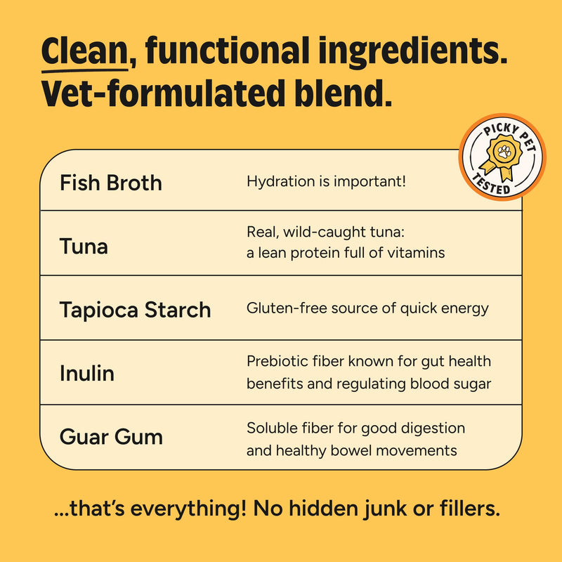 JoyFull Cat Gut Health Bundle: Daily Probiotics (30 Pkts) & Wild-Caught Tuna Squeeze Treats (24 Tubes) – Complete Prebiotic & Probiotic Digestive Support, Diarrhea Relief & Immune Boost