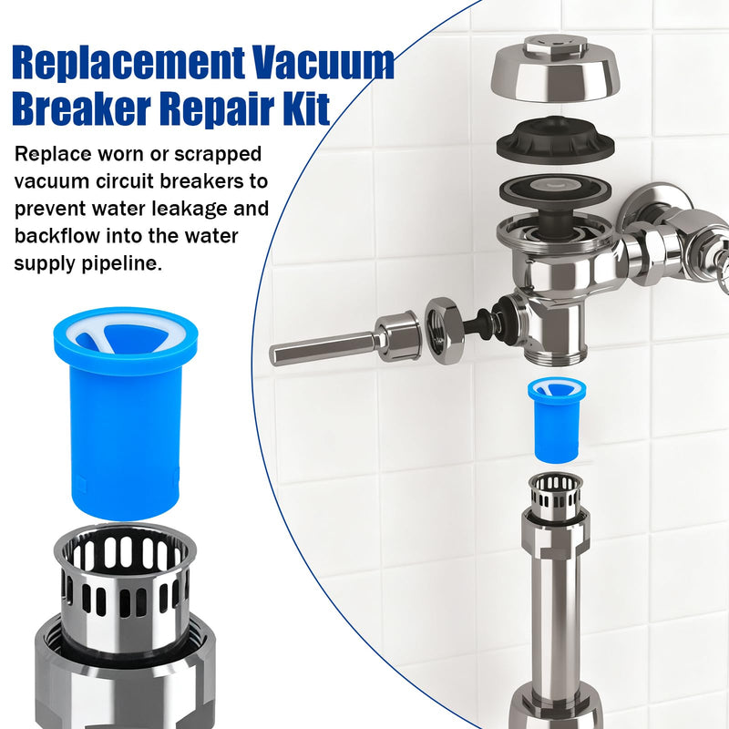 Flushometers Vacuum Breaker Repair Kit for Sloan and Zurn Flushometers,8Pcs