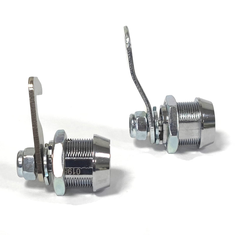 2 Pack Toolbox Lock 5/8" Tubular Cam Replacement Lock Hook Cam Keyed Alike with 4 Keys