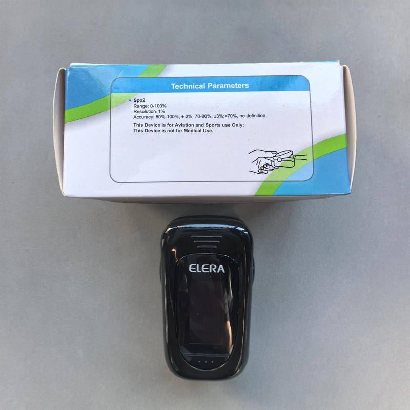 Pulse Oximeter, OLED Display Oxygen Monitor Fingertip with Case, Blood Oxygen Saturation Monitor (SpO2) with Alarm, Batteries & Lanyard (Black) Black