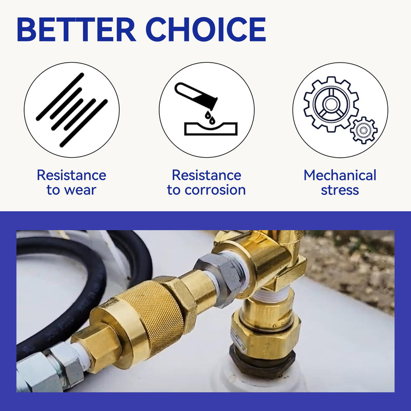 Bolaxin Forklift Connector Female, RE7141F Forklift Propane Tank Connector Female Connection Fitting Adapter Valve