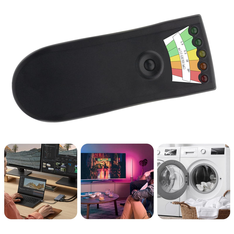 Rechargeable EMF Detector for Ghost Hunting with 5 Level LED Portable Handheld Magnetic Field Detector Ghost Hunting Equipment Electromagnetic Paranormal Equipment Tester Up to 20 + MG 1 Pack