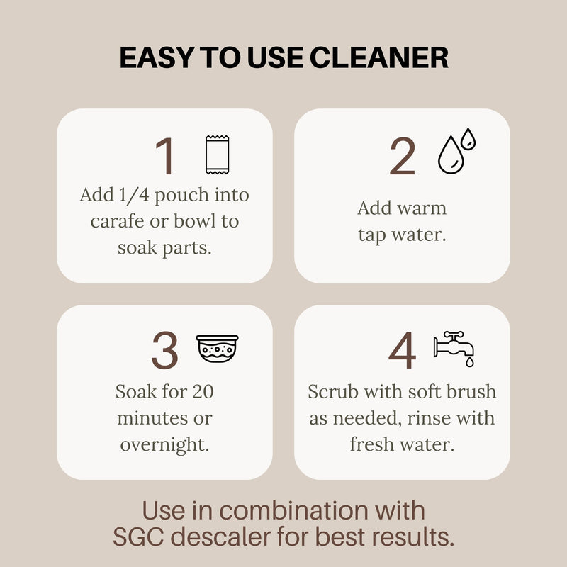 Simply Good Coffee Descaler and Cleaner. Coffee and Espresso Machine Descaling Cleaning Bundle. Phosphate-Free Stain Remover, Natural Coffee Maker Cleaning Product. 4 Packs 40 Fl Oz (Pack of 4)