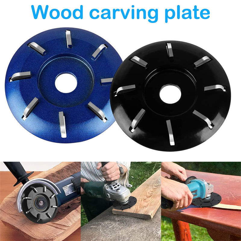 Hoof Trimming Disc for Angle Grinder - 6/8 Teeth Tungsten Steel Blade, Professional Electric Hoof Repair Tool & Wood Carving Disc for Horses, Goats, Cattle, Woodworking(Black 8 Teeth) Black 8 Teeth