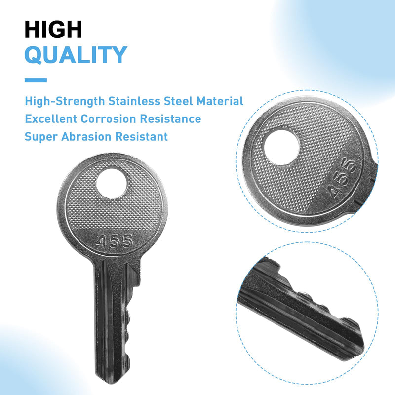 Ignition Keys 455 for Boom Lifts Scissor Lift Gen-ie Skyjack Te-rex, Heavy Equipment Forklift Key 104466 * 14 Pcs
