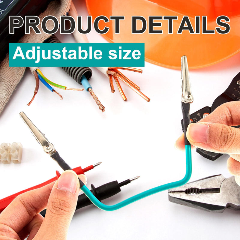 Tandefio 4 Pcs No Hands Wire Holder for Soldering Green Soldering Helping Hands Metal Tool Adjustable Welding Wire Clip Holder for Field Welding Electronics Appliances