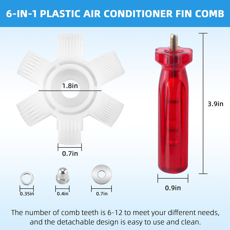 AMI PARTS 3 PCS Air Conditioner Fin Comb Condenser Fin Straightener