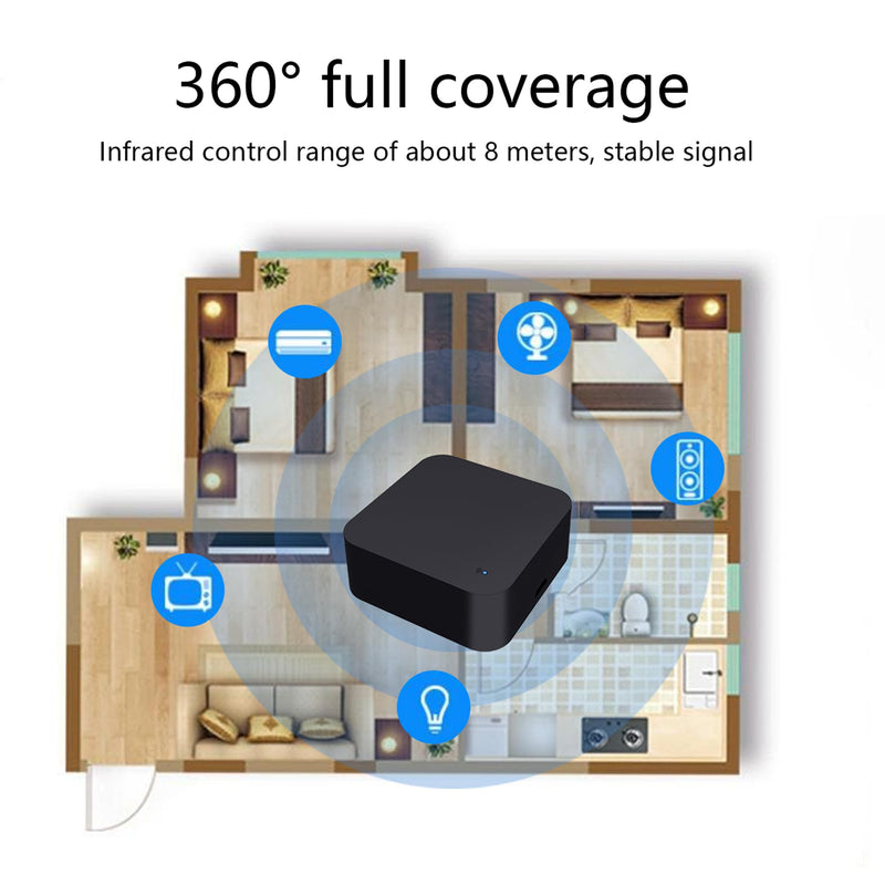 WiFi Universal IR Remote Control,Tuya Smart Hub 360° Remote Control,Alexa Compatible Universal Remotes,Google Home for Home Automation,TV