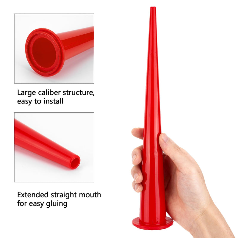 Long Caulking Nozzle for Sausage Caulking Gun, 3 Pcs